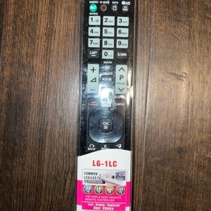 LG Remote Control with Black and White Buttons